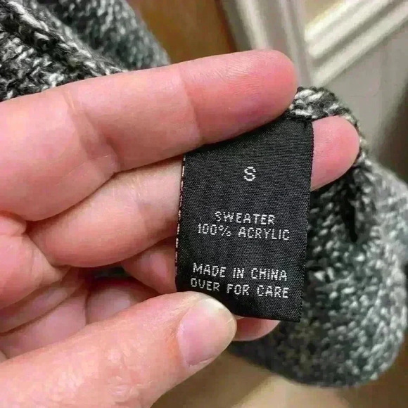 Women AB Studio 3/4 Wide Sleeves Gray Casual  Work Cardigan Button Sweater Sz S - Picture 6 of 11